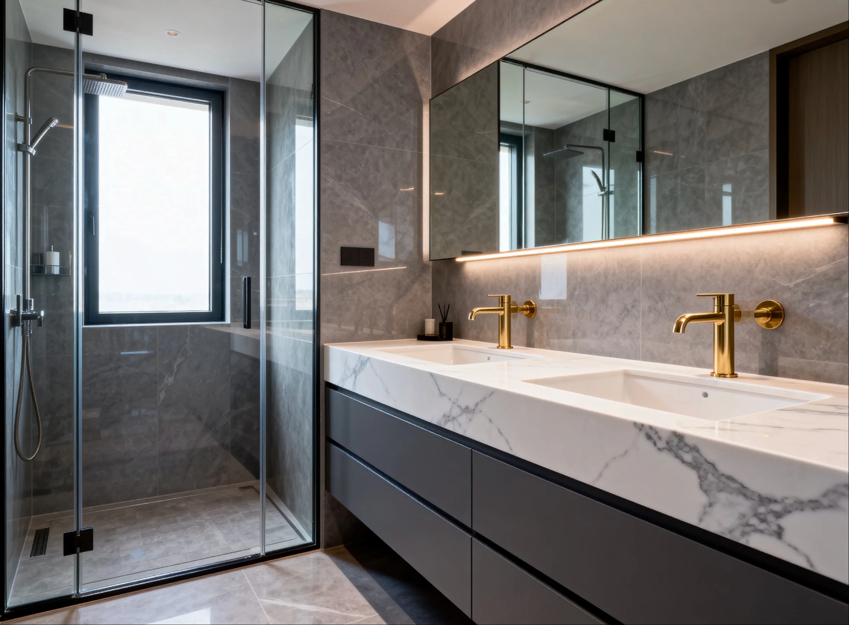 Image of Custom Bathroom Design for Luxury Homes: Dry-Wet Separation, Material Selection, and Space Optimization