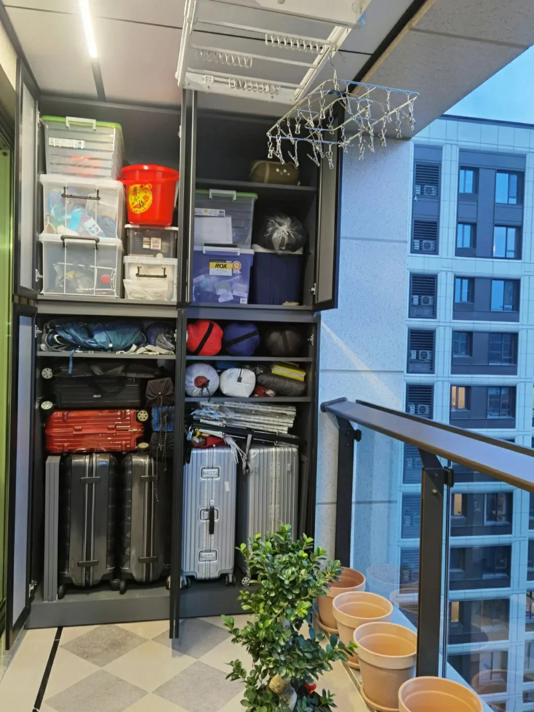 Image of Custom Balcony Cabinet Completed: The Entire Balcony Becomes 10 Times Neater At Once