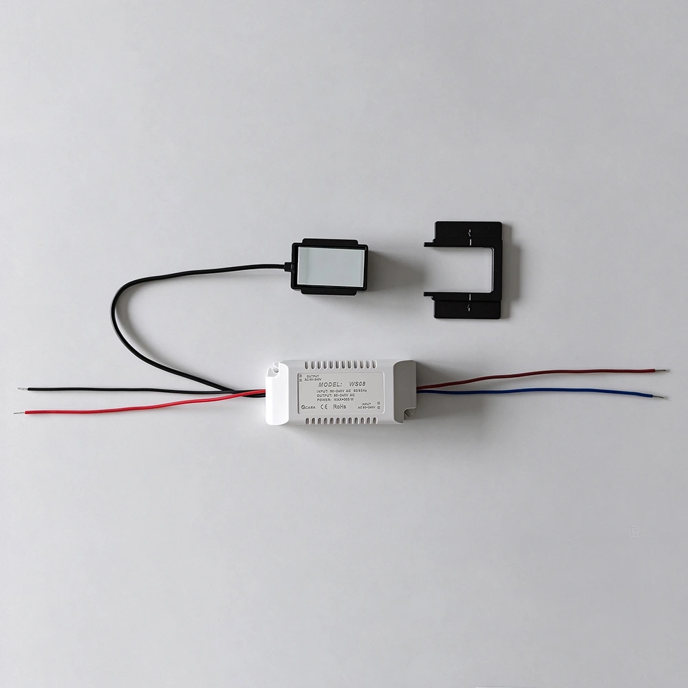 90~240V AC Single-Key Mirror Touch Sensor Switch K3013BAS1-BW 3