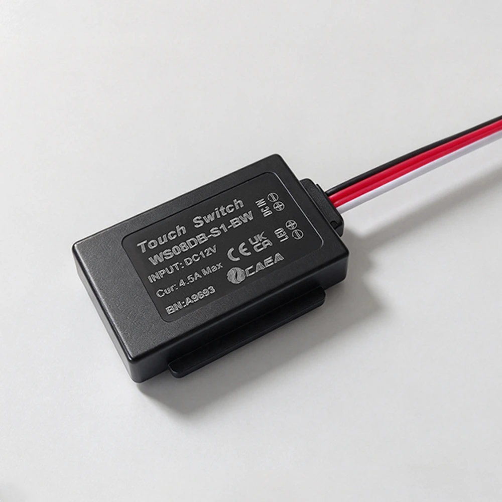 WS08DB 12V Single-Key Mirror Touch Sensor Switch WS08DB-S1-BW 4